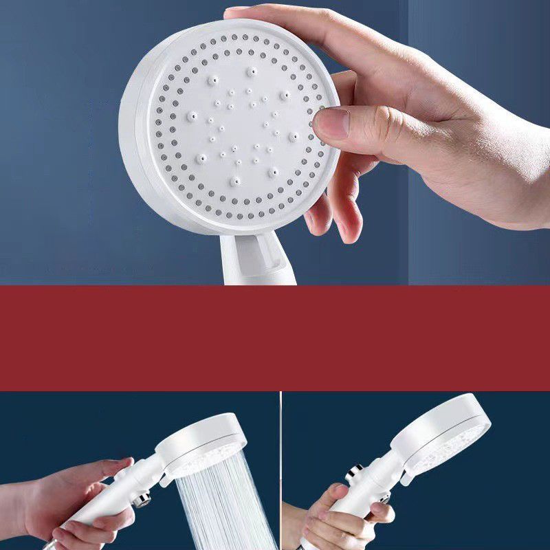 Avtoit | 5 Sprays Shower Head Round Wall Mounted Plastic Wall Connector Holder Handheld Shower Head