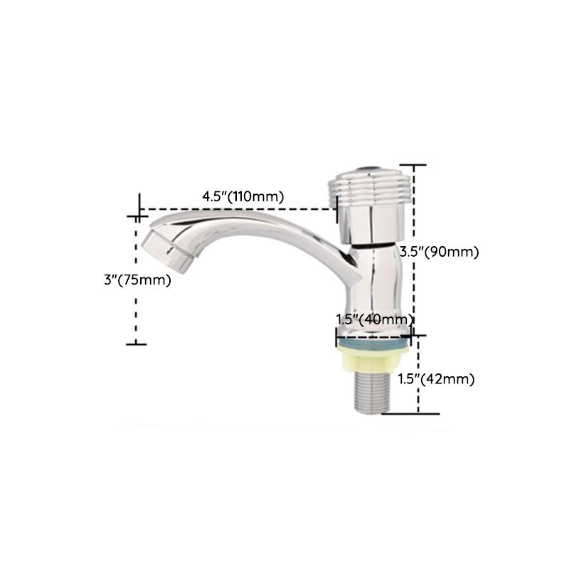 Avtoit | Modern bathroom faucet chrome knob handle with water hose sink faucet