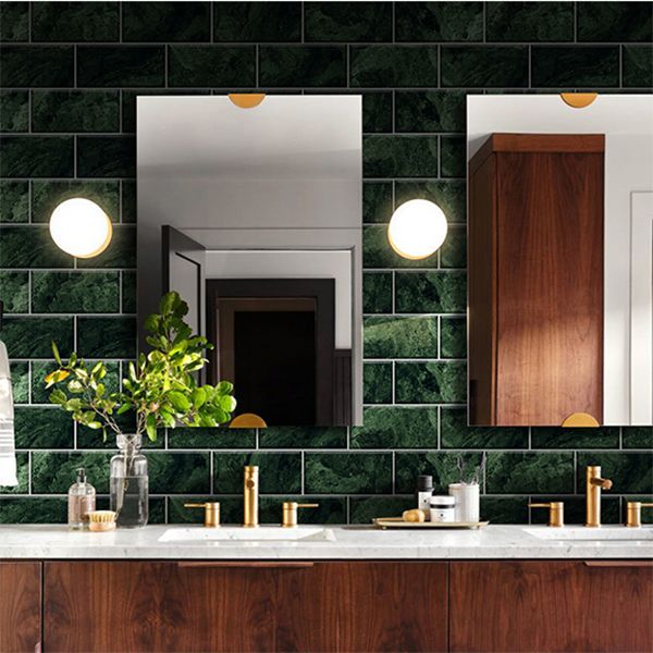 Avtoit | Mosaic tiles peel and attach tiles PVC backsplash peel and attach wall tiles in green
