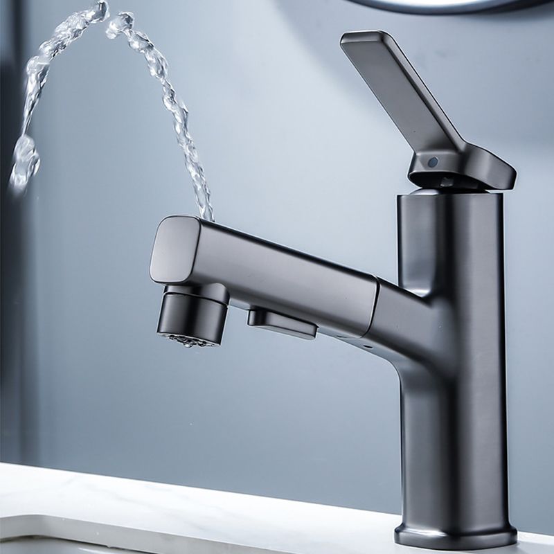 Avtoit | Vessel Sink Faucet Modern Pull-Out Bathroom Faucet with One Lever Handle