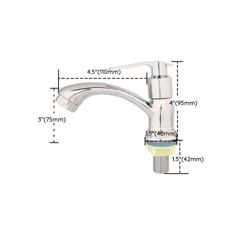 Avtoit | Modern bathroom faucet chrome knob handle with water hose sink faucet