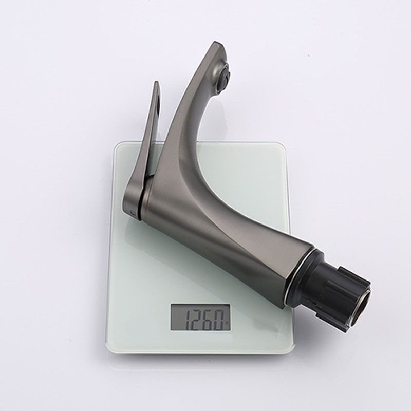 Avtoit | Modern Vessel Faucet Brass Lever Handles Low Arc with Water Hose Bathroom Vessel Faucet
