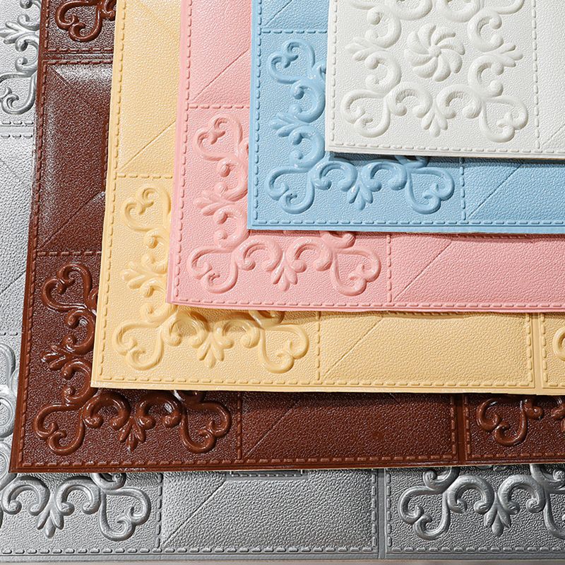Avtoit | Modern Wall Panel Peel and Stick Texture Effect Design Square Wall Panel