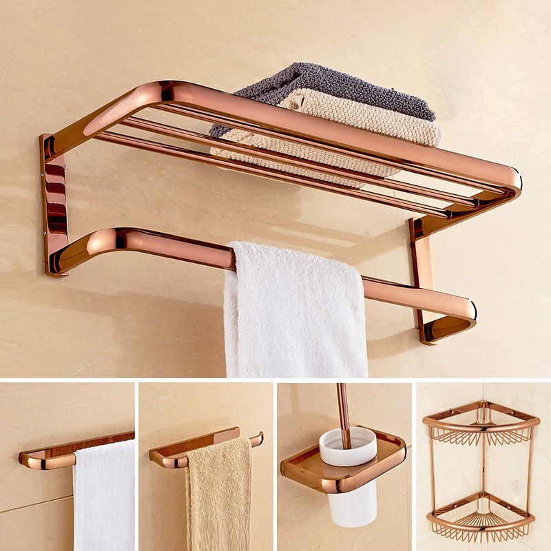 Avtoit | 5-piece Vintage Bathroom Accessory Set Brass Bathroom Fittings Set