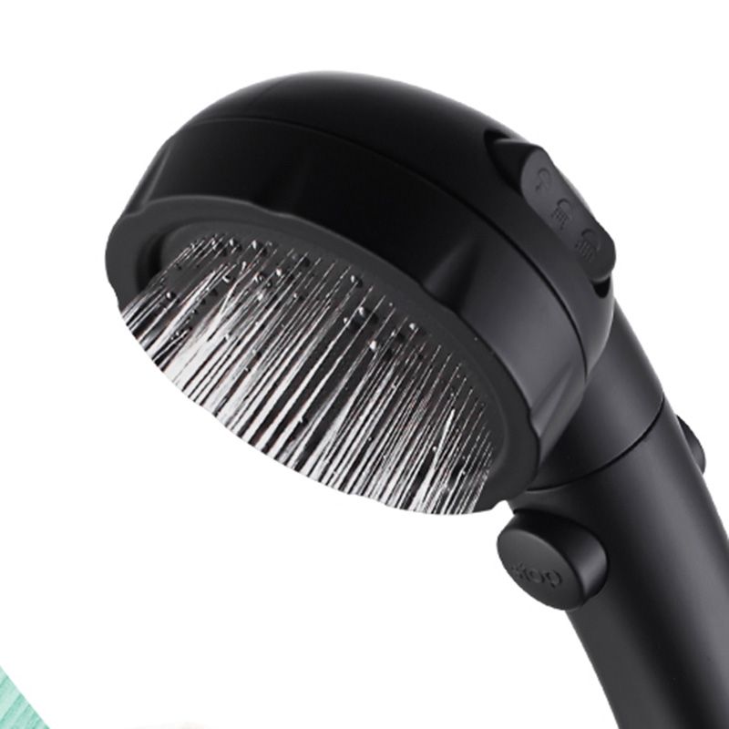 Avtoit | Contemporary Shower Head Round Handheld Shower Head Combination in Black