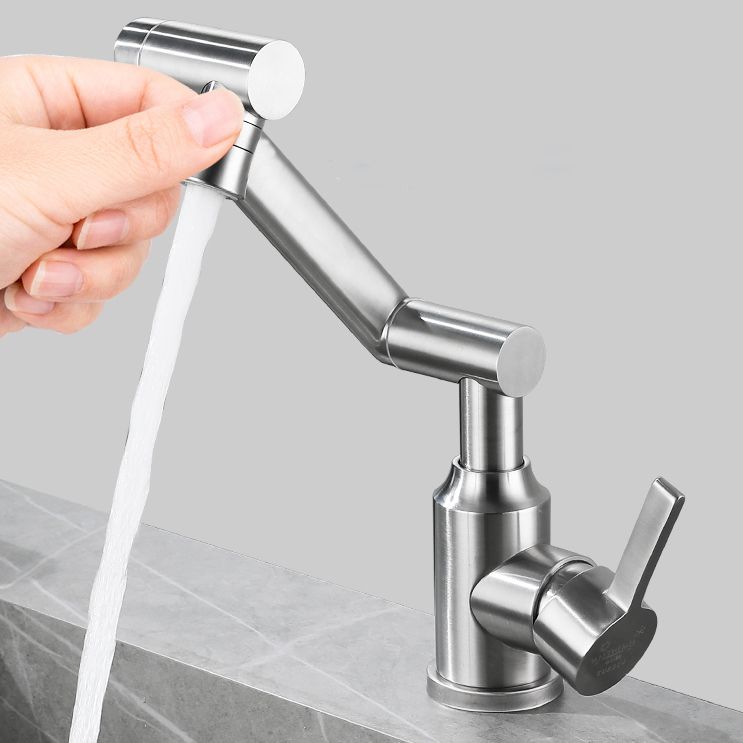Avtoit | Swiveling Outlet Vessel Sink Faucet Stainless Steel Lever Handle Sink Faucet with Water Hose