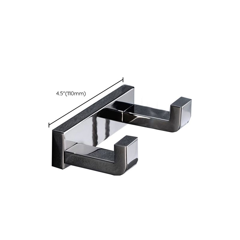 Avtoit | Polished Chrome Modern Bathroom Accessory Set made of Stainless Steel Towel Holder/Soap Dish