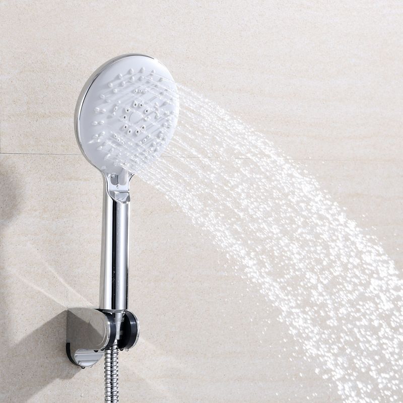 Avtoit | Silver Shower Head Combo Metal Modern 5 Spray Pattern Shower Heads