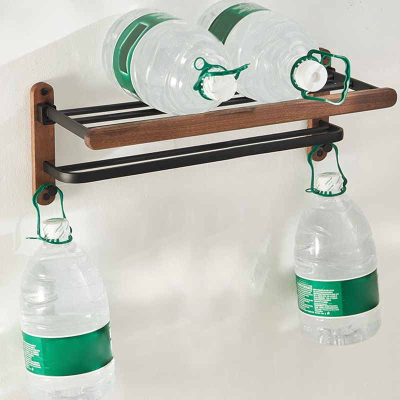 Avtoit | Modern Bathroom Accessory Set Aluminum & Wood Bathroom Fittings Set