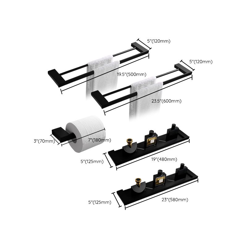 Avtoit | Contemporary Bathroom Accessories As Individual Item Or As Set in Black