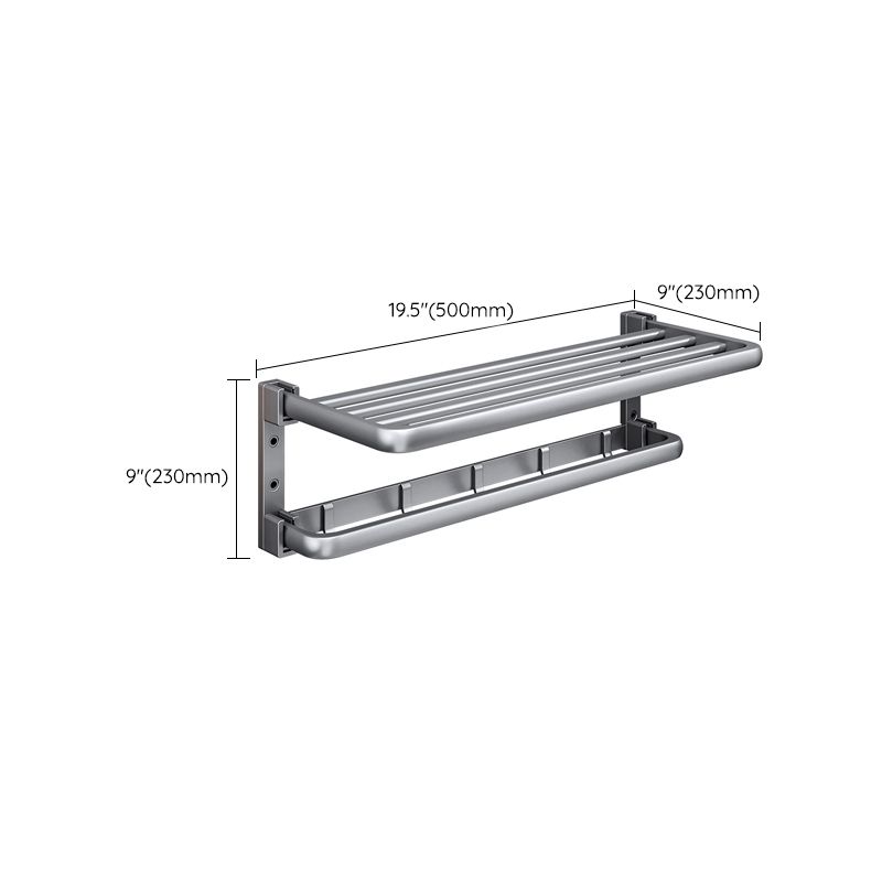Avtoit | Modern Bathroom Accessories Hardware Set Gray Towel Bar Bathroom Shelf Bathroom Hardware Set