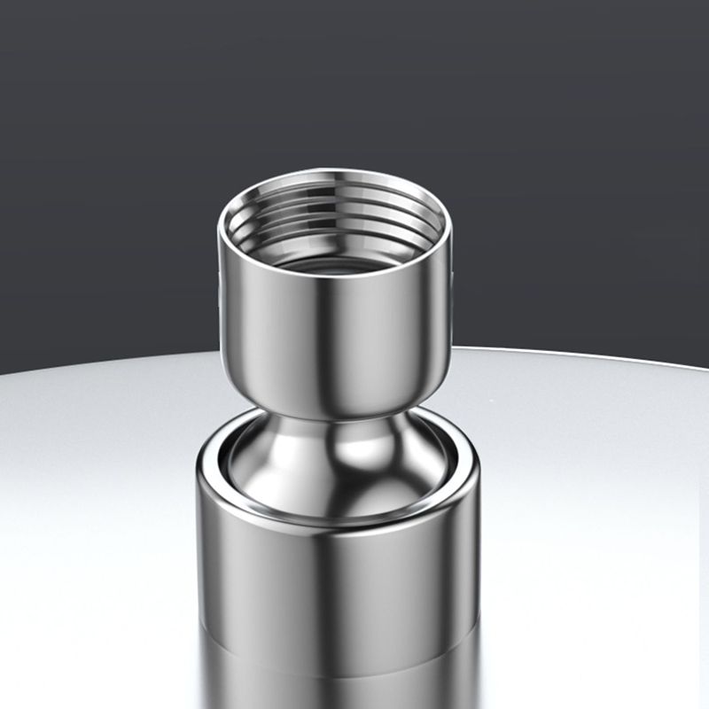 Avtoit | Metal Shower Combo Contemporary Fixed Shower Head with Round and Rectangular Shape