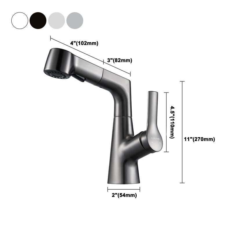 Avtoit | Modern 1-Lever Sink Faucet Round Basin Faucet Brass