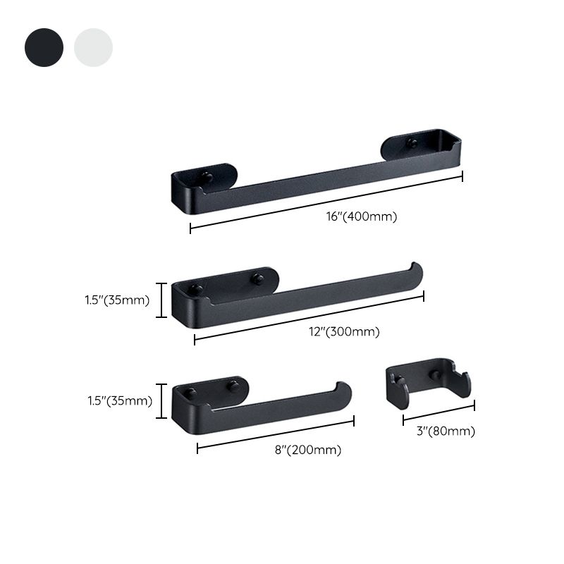 Avtoit | Aluminum Alloy Bathroom Set 4-Piece Modern Style Bathroom Hardware Set