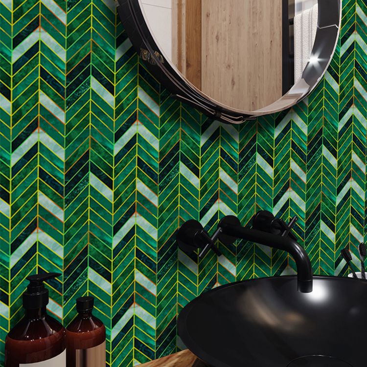 Avtoit | Polygon Peel and Stick Splash Guard Tile PVC Mosaic Peel and Stick Tile for the Kitchen