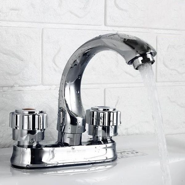Avtoit | Modern Style Vessel Faucet Copper Knob Handle Low Arc Vessel Faucet