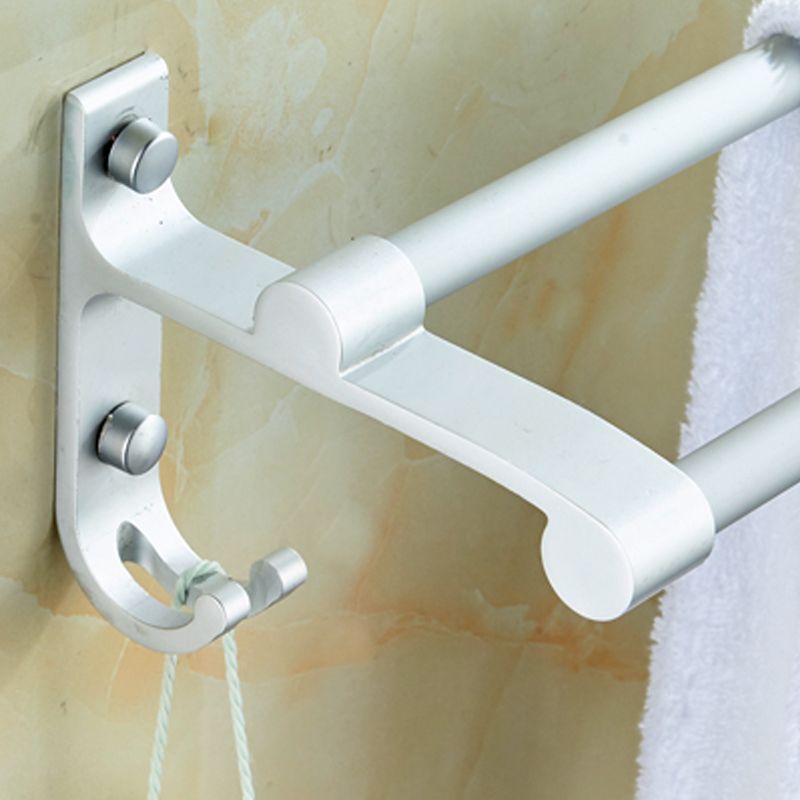 Avtoit | Silver Contemporary Bathroom Hardware Set Stainless Steel Aluminum Bathroom Set