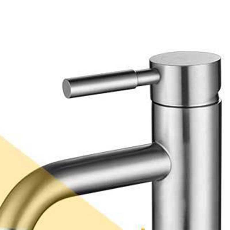 Avtoit | Modern Silver Washbasin Mixer Single Lever Bathroom Faucet with Lever Handle