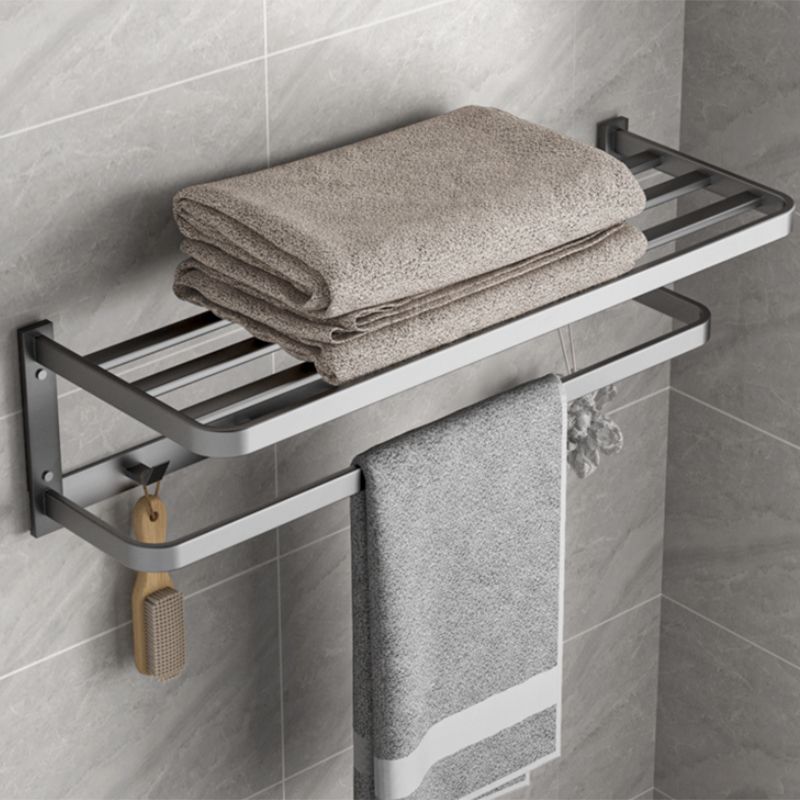 Avtoit | Modern Gray Bathroom Accessory Kit Paper Holder Bath Shelf Bathroom Hardware Set