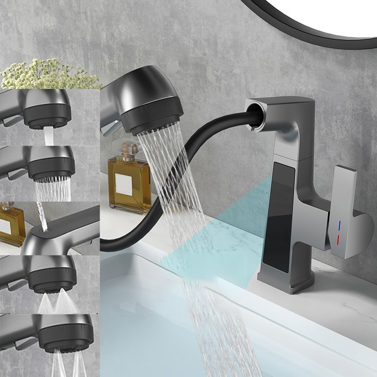 Avtoit | Modern Sink Faucet Pull-Down Lever Handle Brass Faucet Bathroom
