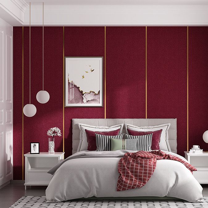 Avtoit | Contemporary Style Wall Panel Linen Living Space Peel and Stick Wall Covering