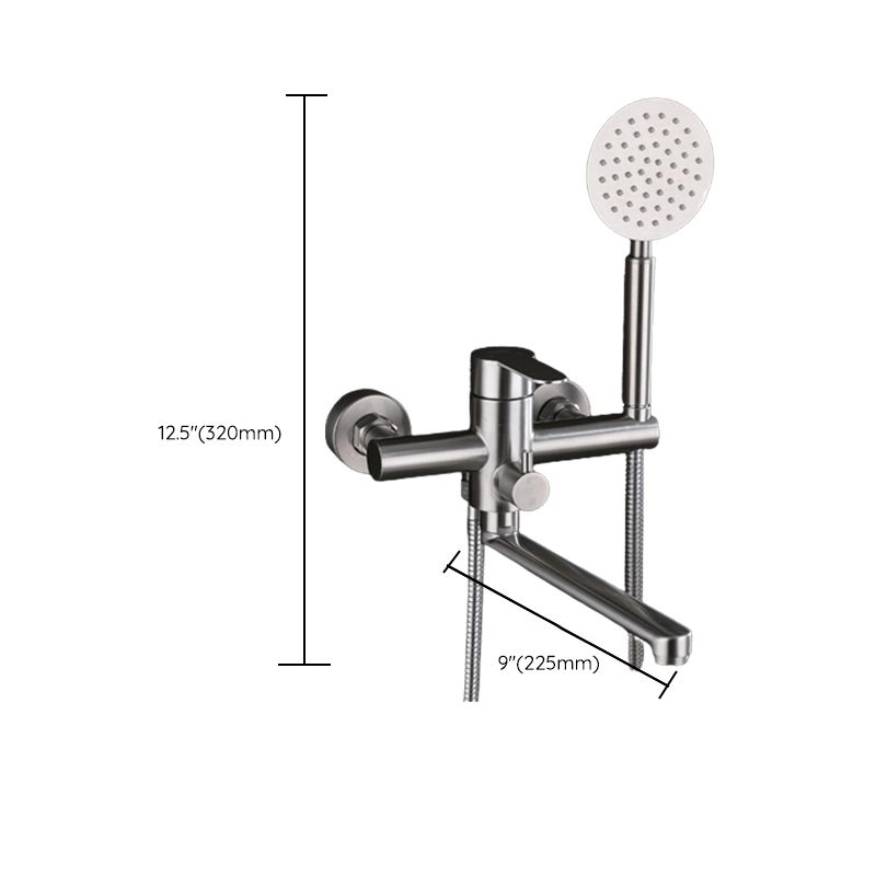 Avtoit | Wall-mounted metal bathtub filling low arch swivel bathtub mixer