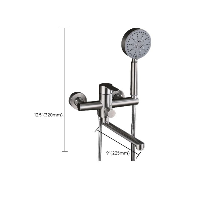 Avtoit | Wall-mounted metal bathtub filling low arch swivel bathtub mixer
