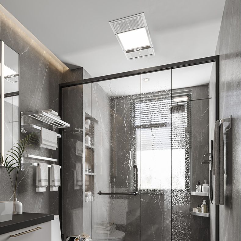 Avtoit | 7-piece Bathroom Accessory Set Modern Aluminum Bathroom Set in Silver