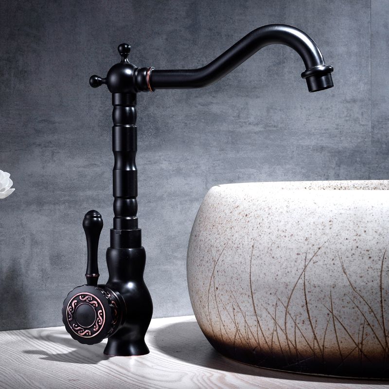 Avtoit | Glam Style Sink Faucet with Swivable Spout and Lever Handle