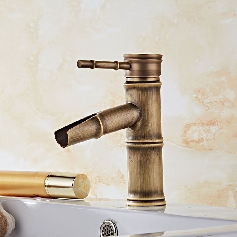 Avtoit | Lever Handle Vanity Faucet Country Low Arc Faucet Single Hole Basin Faucet