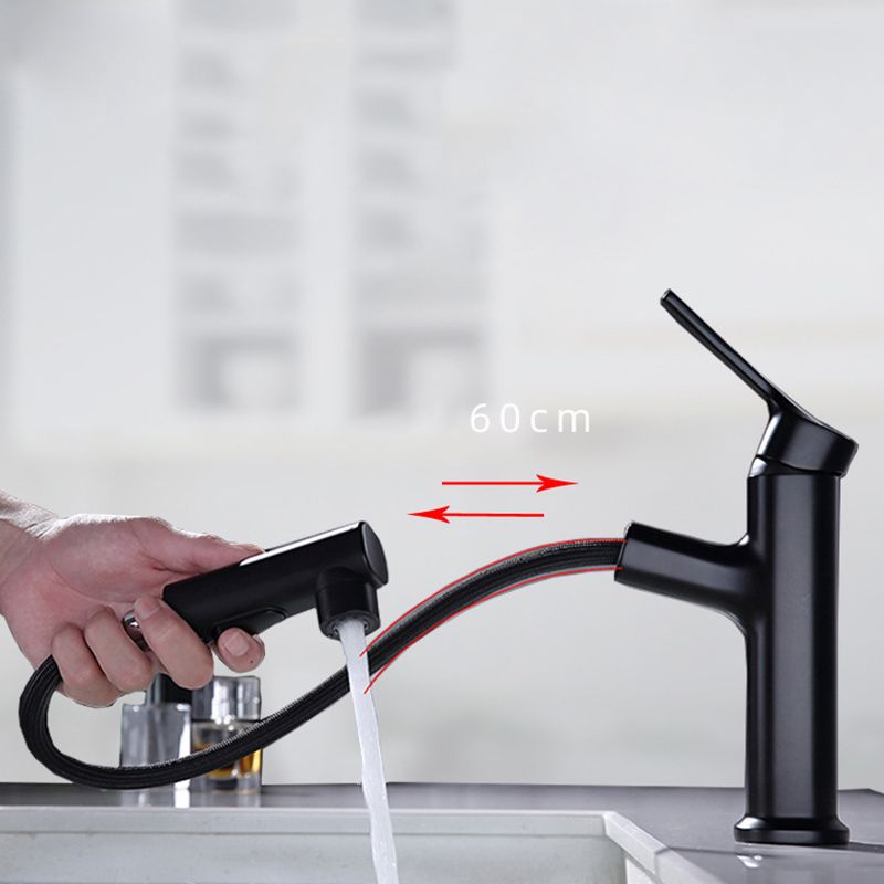 Avtoit | Round Vessel Sink Bathroom Faucet Simple Style Faucet with Brass Material
