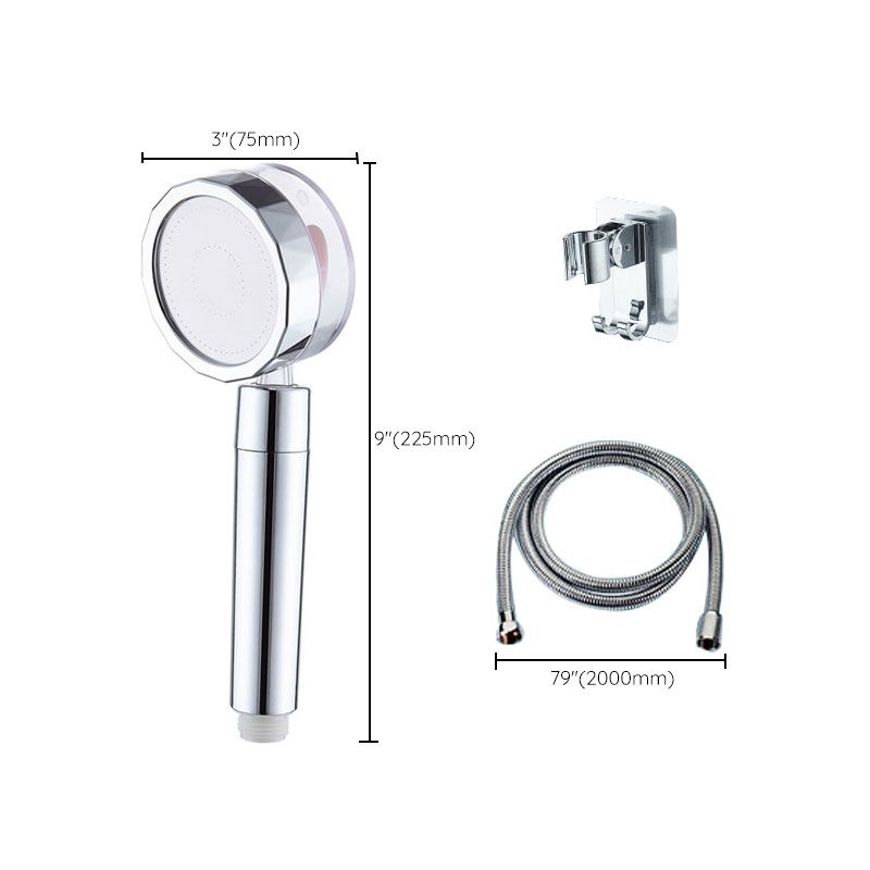 Avtoit | Contemporary Shower Head Combination Handheld Shower Plastic Wall Mounted Silver Shower Head