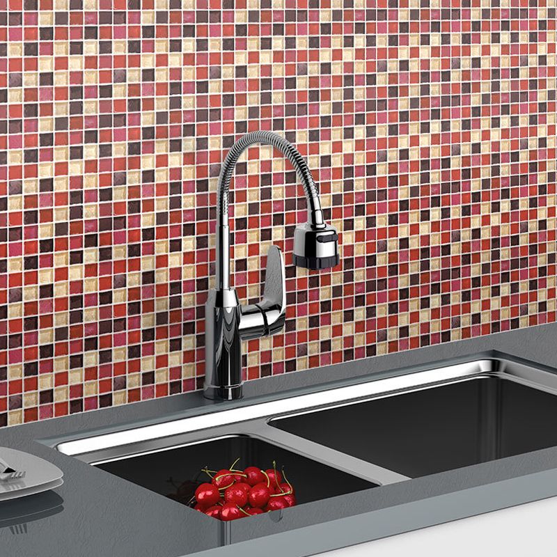 Avtoit | Peel and Stick Mosaic Tile Waterproof Square Peel and Stick Tile for the Kitchen 20-Pack