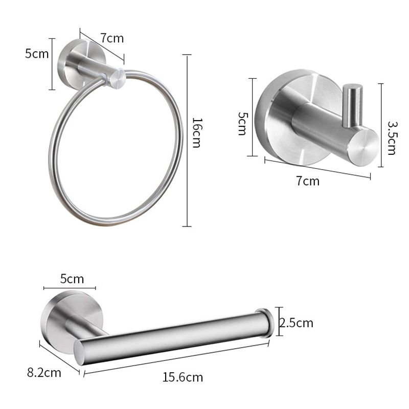 Avtoit | Stainless Steel Bathroom Set 3-piece Modern Style Simple Bathroom Accessories Set