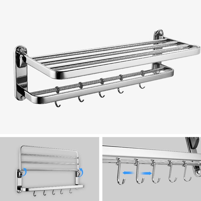 Avtoit | Modern Steel Bathroom Accessory Set Silver Bathroom Accessory Kit