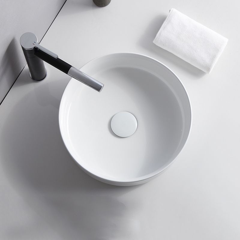 Avtoit | Modern Sink Ceramic Solid Color Round Sink
