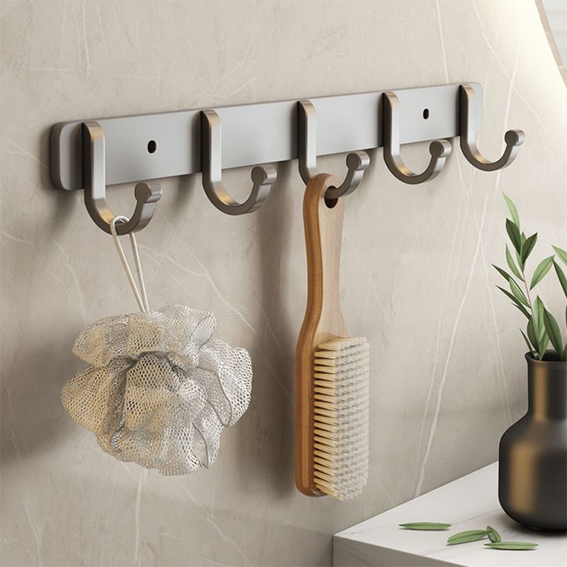 Avtoit | Contemporary Bathroom Accessory Set Grey Aluminum Bathroom Accessory Kit