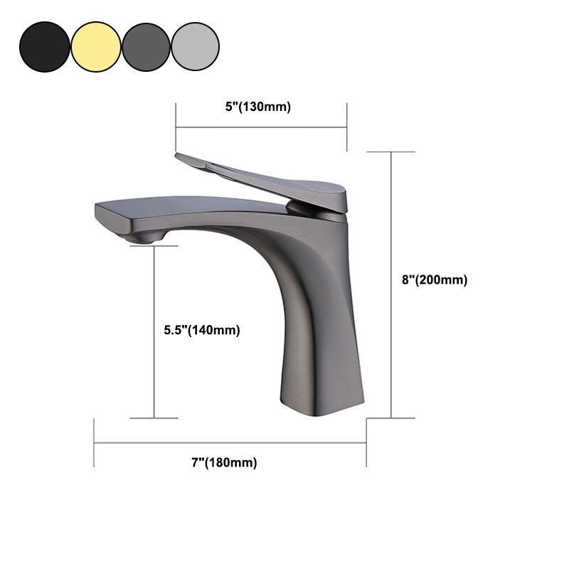 Avtoit | Modern Vessel Faucet Brass Lever Handles Low Arc with Water Hose Bathroom Vessel Faucet