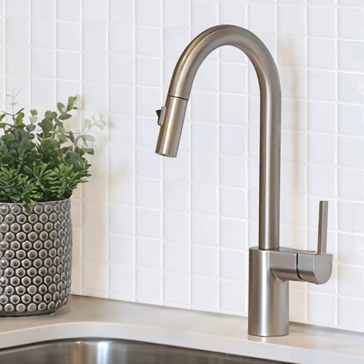 Avtoit | White Mosaic Peel & Stick Tile Waterproof Kitchen Backsplash Wallpaper