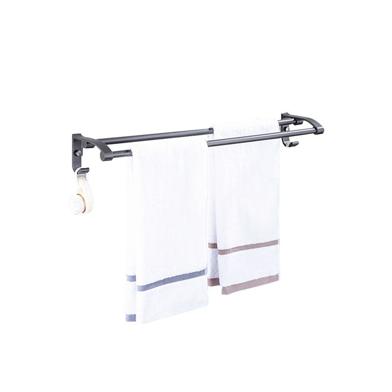 Avtoit | Matt gray bathroom accessory set bathroom shelf/towel holder & paper holder included