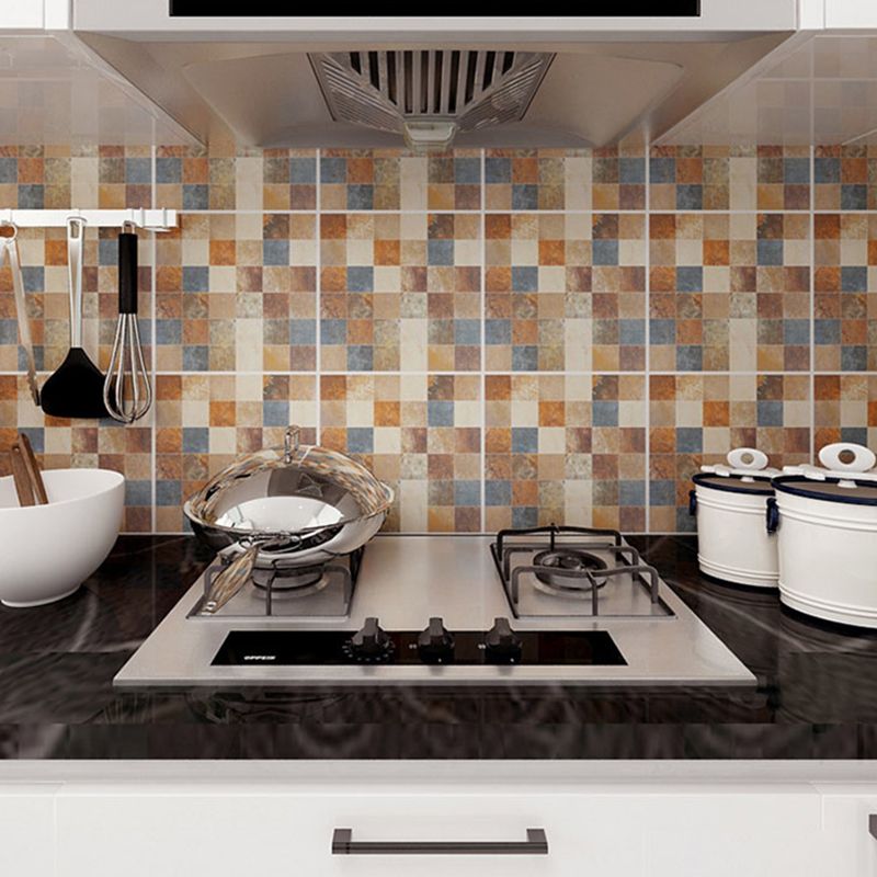 Avtoit | Peel & Stick Tiles Square Stain Resistant Plastic Peel and Stick Tiles for Kitchen 20 Pack