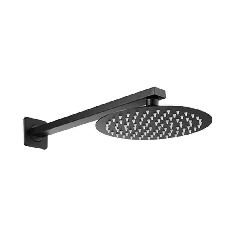 Avtoit | Square and Round Shower Head made of Stainless Steel, Fixed Mounted Ceiling Shower Head in Black