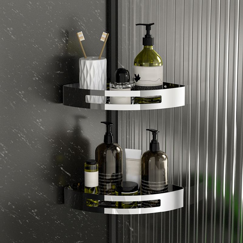 Avtoit | Polished Chrome Modern Bathroom Accessories Set Stainless Steel Triangular Shower Shelf