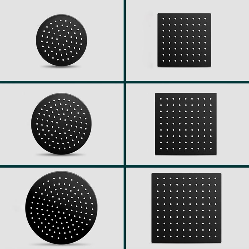 Avtoit | Black round fixed shower head Modern design wall-mounted shower head