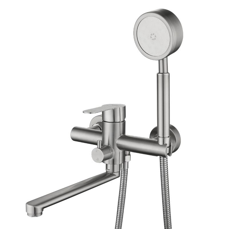 Avtoit | Wall-mounted metal bathtub filling low arch swivel bathtub mixer