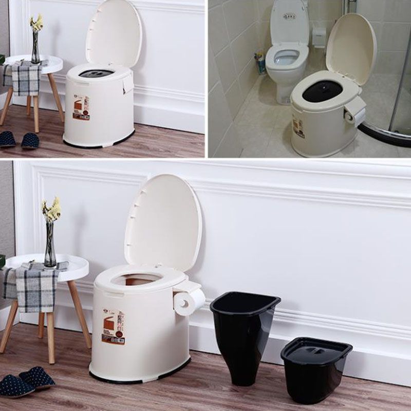 Avtoit | Contemporary Plastic Floor-Mounted Toilet Bowl with Seat for the Bathroom