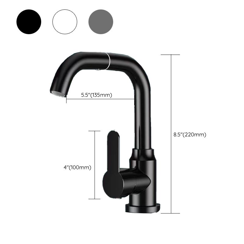 Avtoit | Modern sink faucet bathroom faucet brass lever swivel spout sink faucet