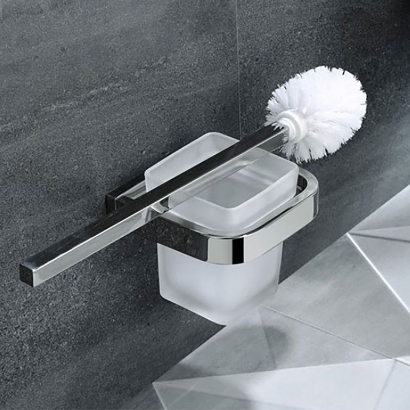 Avtoit | Polished Chrome Modern Bathroom Accessory Set made of Stainless Steel Towel Holder/Soap Dish
