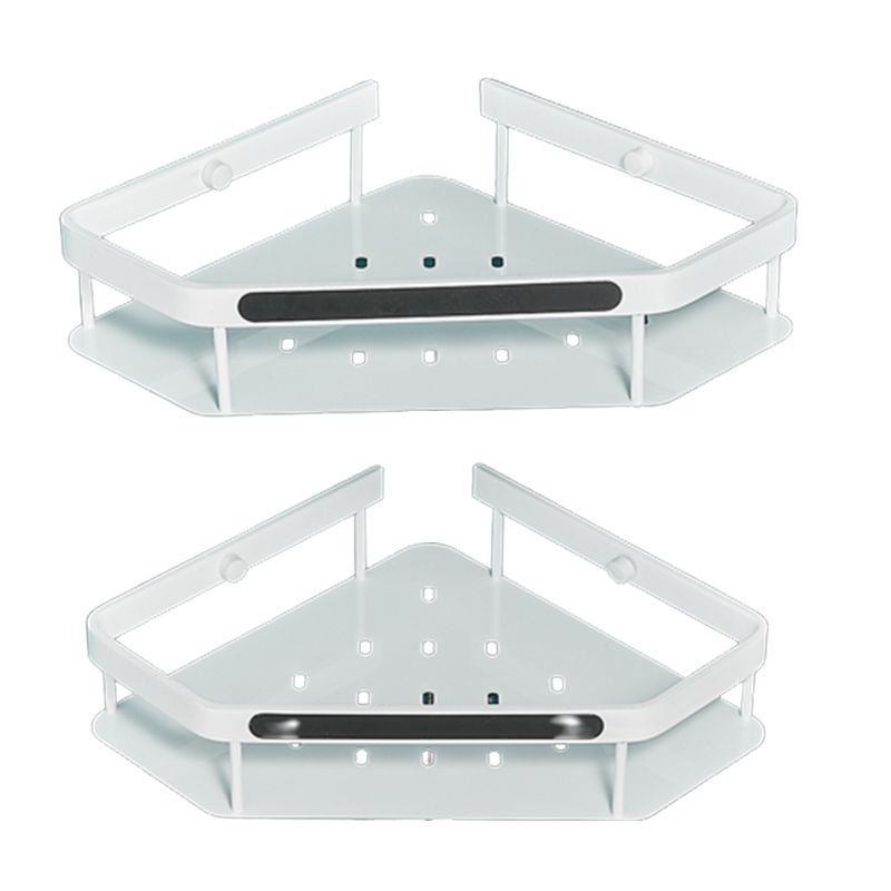 Avtoit | Matt white 3-piece modern bathroom accessory set, bathroom shelf