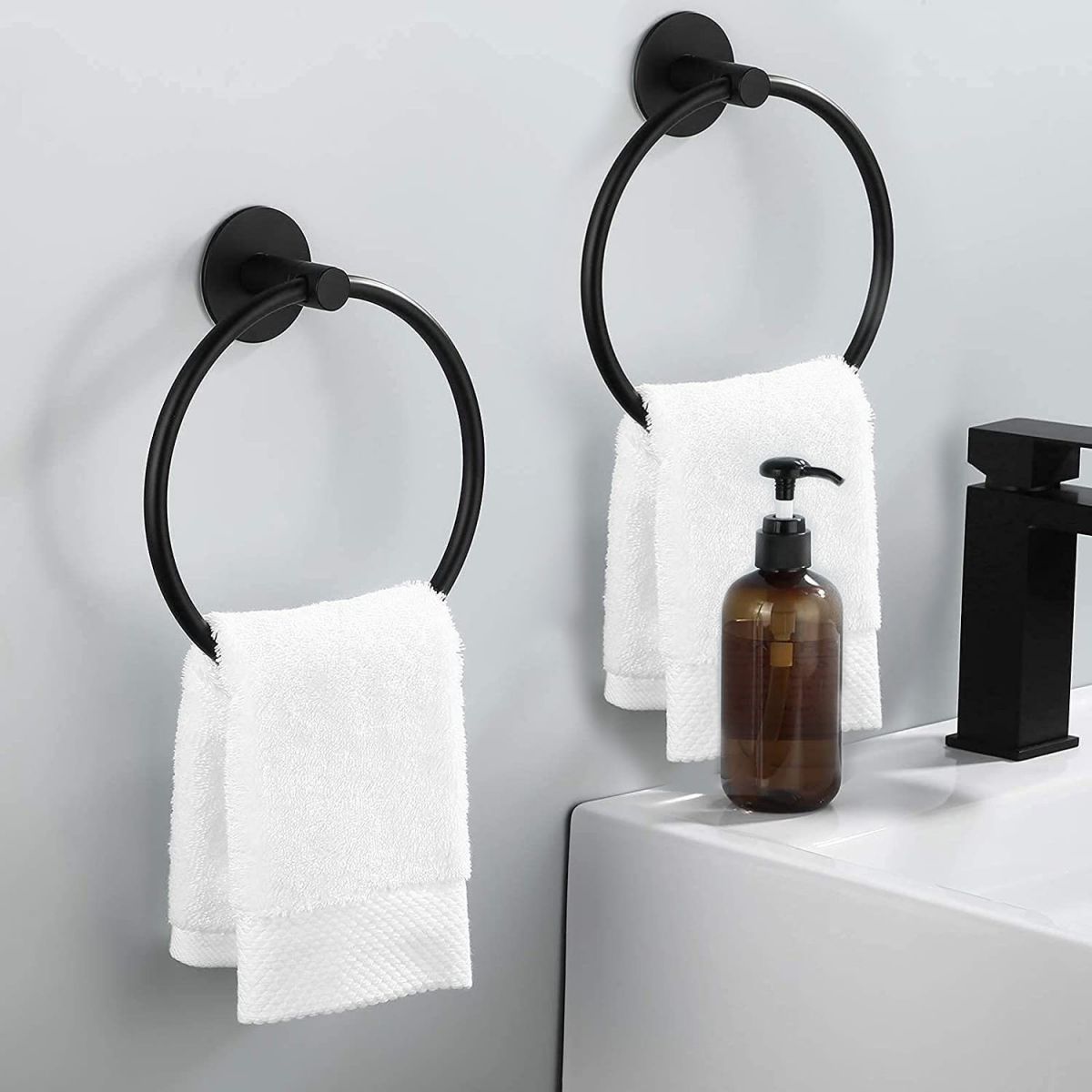 Avtoit | Traditional Bathroom Hardware Accessory Set Towel Ring/Bathrobe Hook/Towel Bar